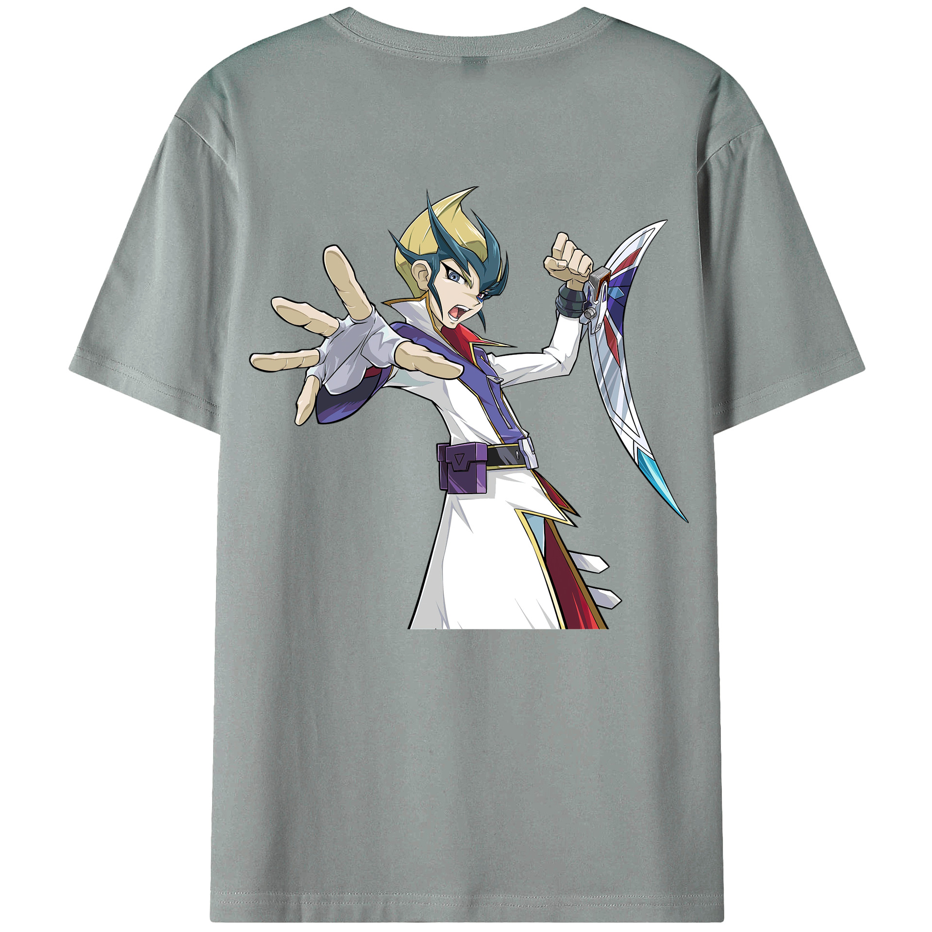 （画像用） 遊☆戯☆王 Yu-Gi-Oh! 綿100％ メンズ半袖Tシャツ（バックプリント） 通気性